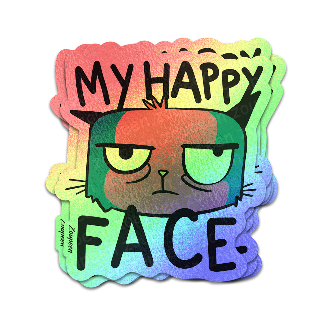 My Happy Face Sticker