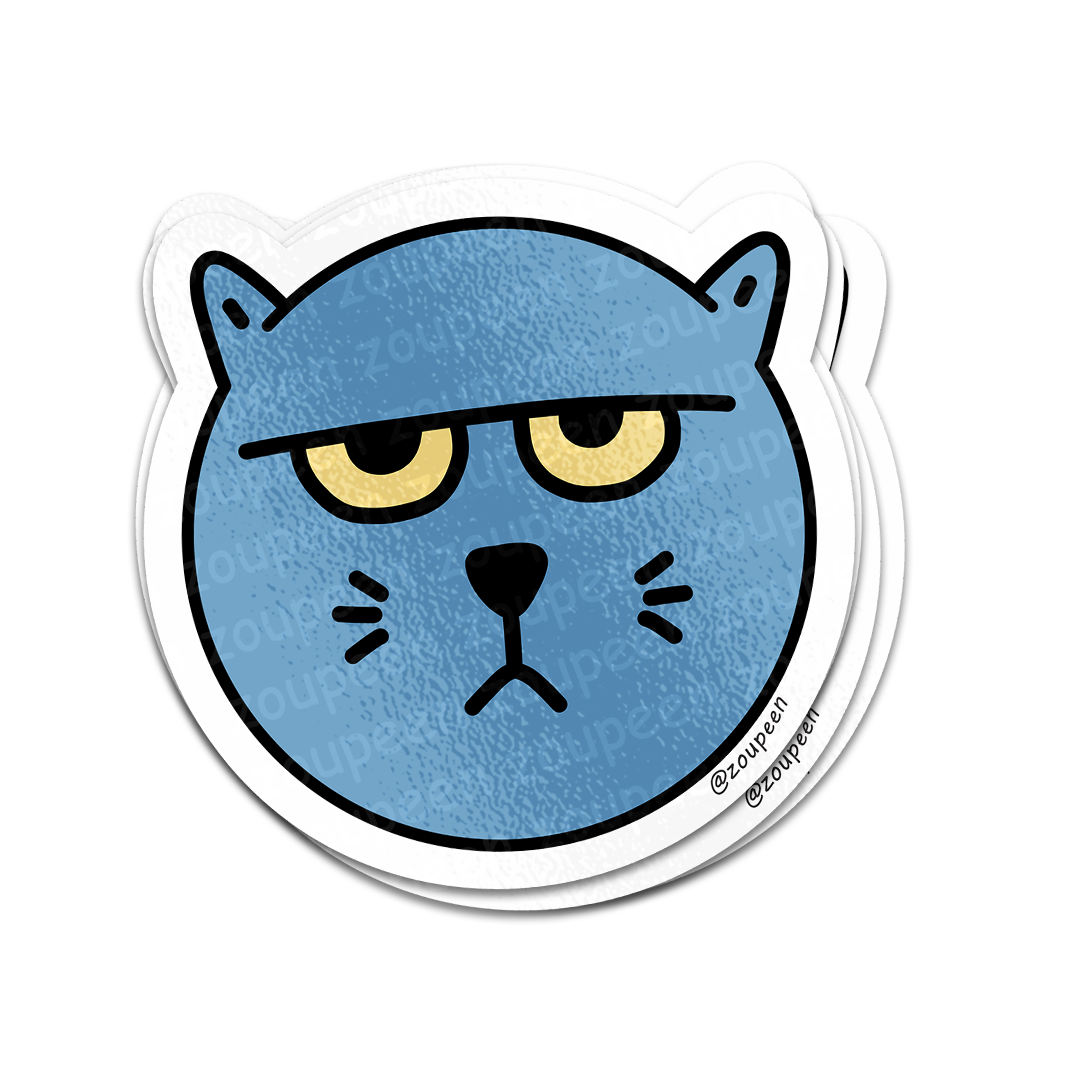 Big Boss Cat Sticker