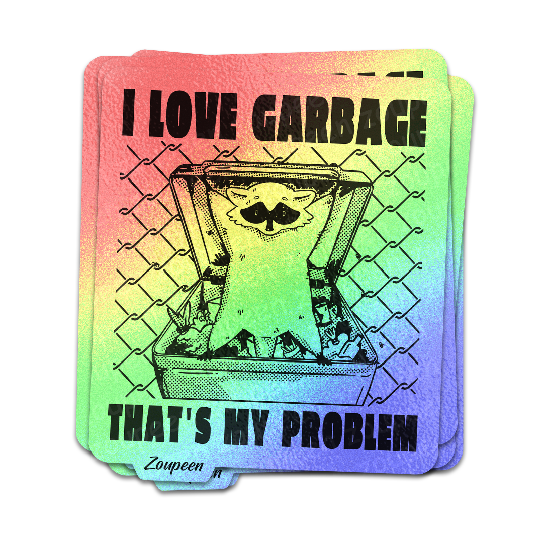 Garbage Raccoon Sticker