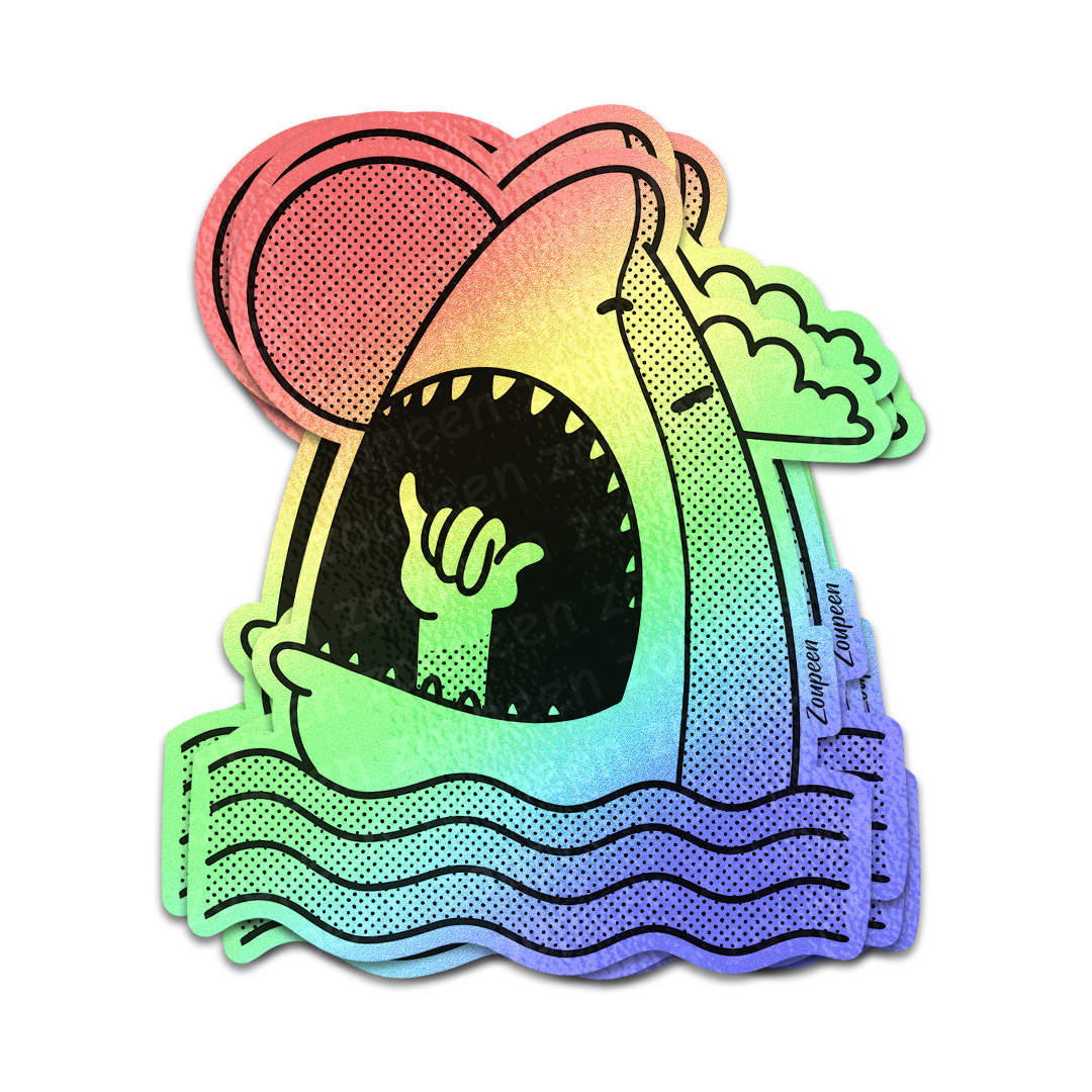 Shaka Shark Sticker