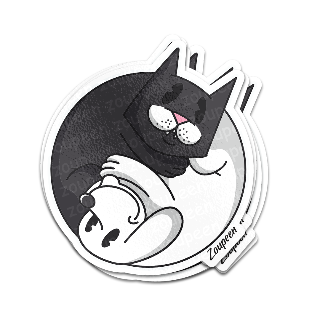 Yin Yang Pets Sticker