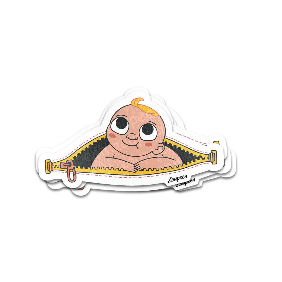 Zipper Baby Sticker