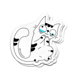 Anxious Kitty Sticker