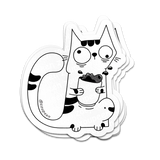 Caffeine Kitty Sticker
