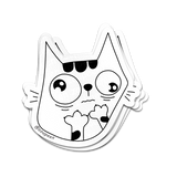 Nervous Kitty Sticker