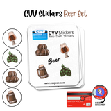 CVV Anti-Theft Stickers: Beer Set