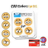 CVV Anti-Theft Stickers: Eye Set