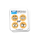 CVV Anti-Theft Stickers: Eye Set