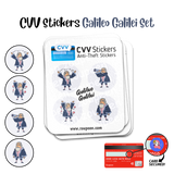 CVV Anti-Theft Stickers: Galileo Galilei Set