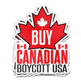Buy Canadian, Boycott USA Sticker
