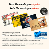 Funny Card Skins – 4 Pack of Hilarious Credit Card Stickers