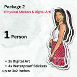 Custom Stickers: Hand-Drawn Originals