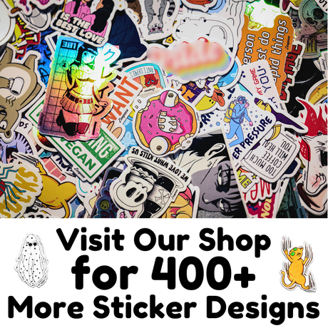 Anxious Kitty Sticker