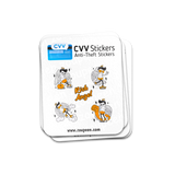 CVV Anti-Theft Stickers: Rich Angel Set