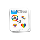 CVV Anti-Theft Stickers: Pride LGBT Set