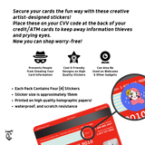 CVV Anti-Theft Stickers: Rich Angel Set
