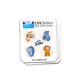 CVV Anti-Theft Stickers: Scuba Set