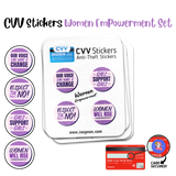 CVV Anti-Theft Stickers: Women Empowerment Set