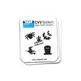 CVV Anti-Theft Stickers: Silhouette Halloween Set