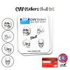 CVV Anti-Theft Stickers: Skull Set