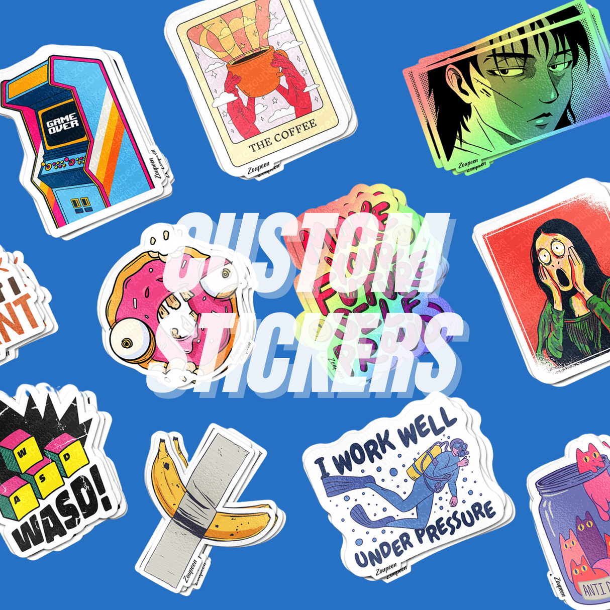 CUSTOM HOLOGRAPHIC STICKERS