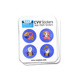CVV Anti-Theft Stickers: Girl Power Set