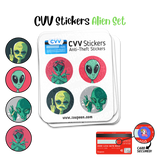 CVV Anti-Theft Stickers: Alien Set