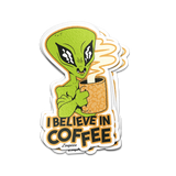 Alien Coffee Believer Sticker