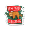 Christmas Sloth Sticker