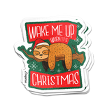 Christmas Sloth Sticker