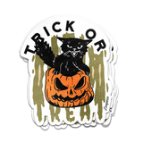 Trick or Treat Cat Sticker
