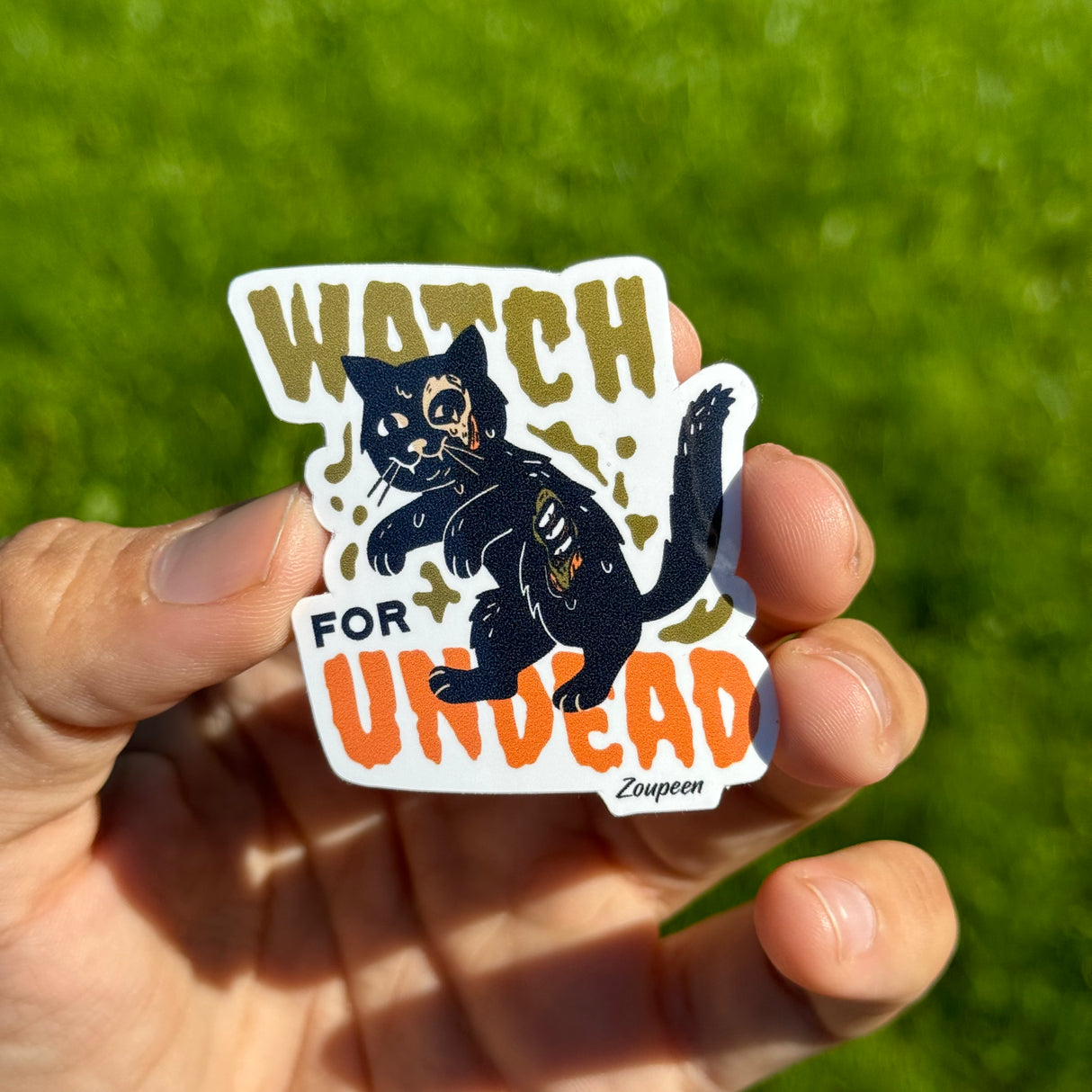 Undead Cat Sticker