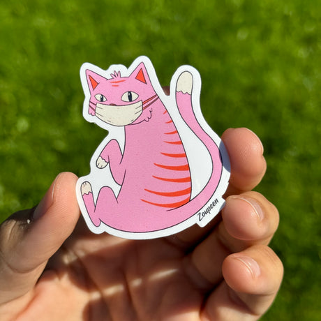 Masked Cat Sticker