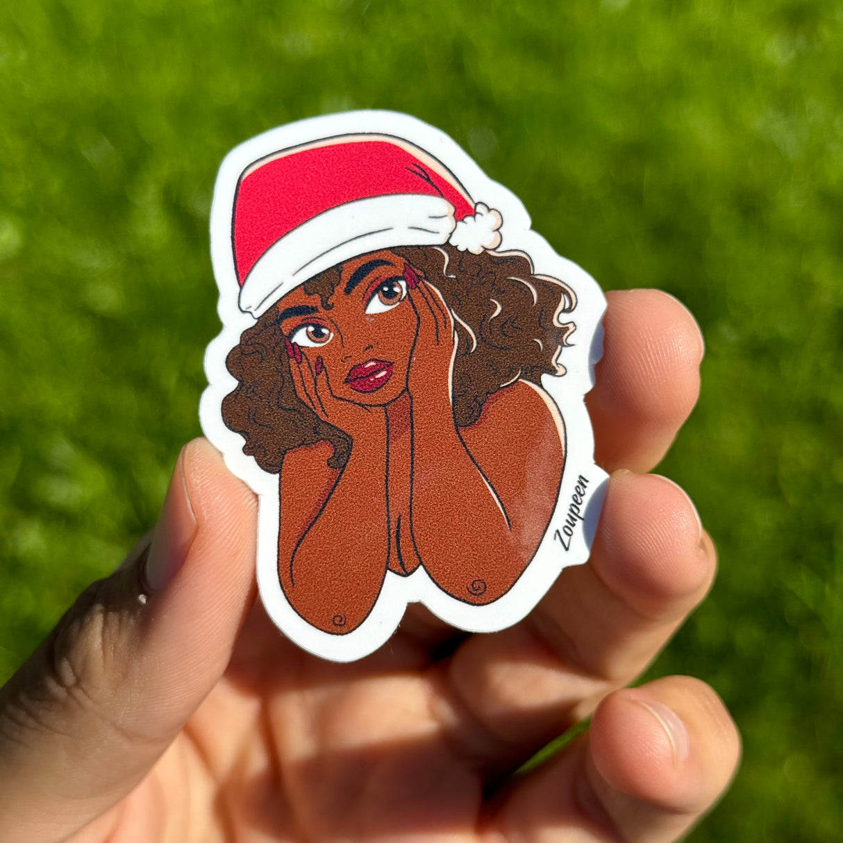 Santa's Sweet Surprise Sticker