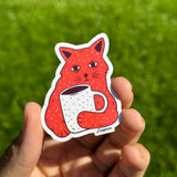 Morning Brew Cat Sticker