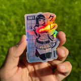 Crazy Anime Girl Sticker
