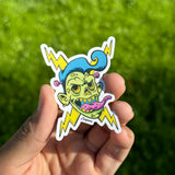 Electric Zombie Frenzy Sticker