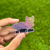 Rebel Cat Sticker