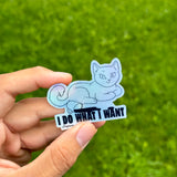 Rebel Cat Sticker