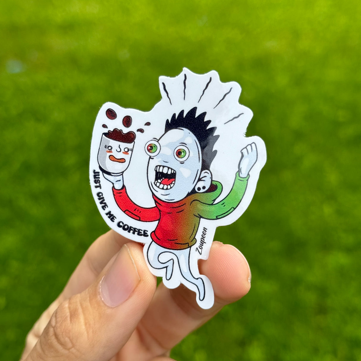Caffeine Maniac Sticker