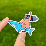 Shark Rider Sticker