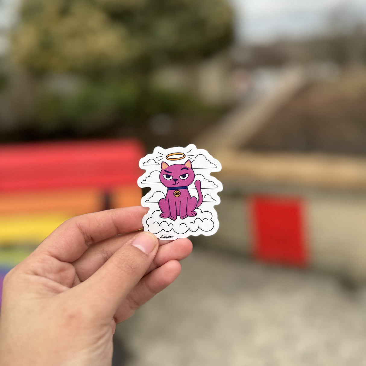 Divine Kitty Sticker