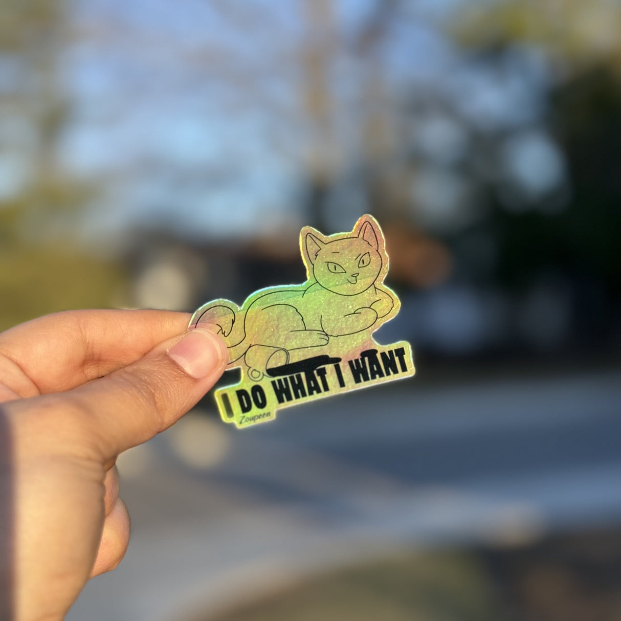 Rebel Cat Sticker