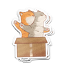 Titanic Cats Sticker