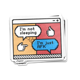 AFK Pixel Art Sticker
