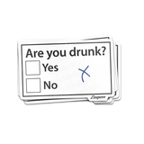 Drunk Test Sticker