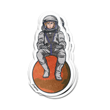 Astro Girl Sticker