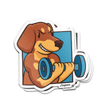 Fit Dog Sticker