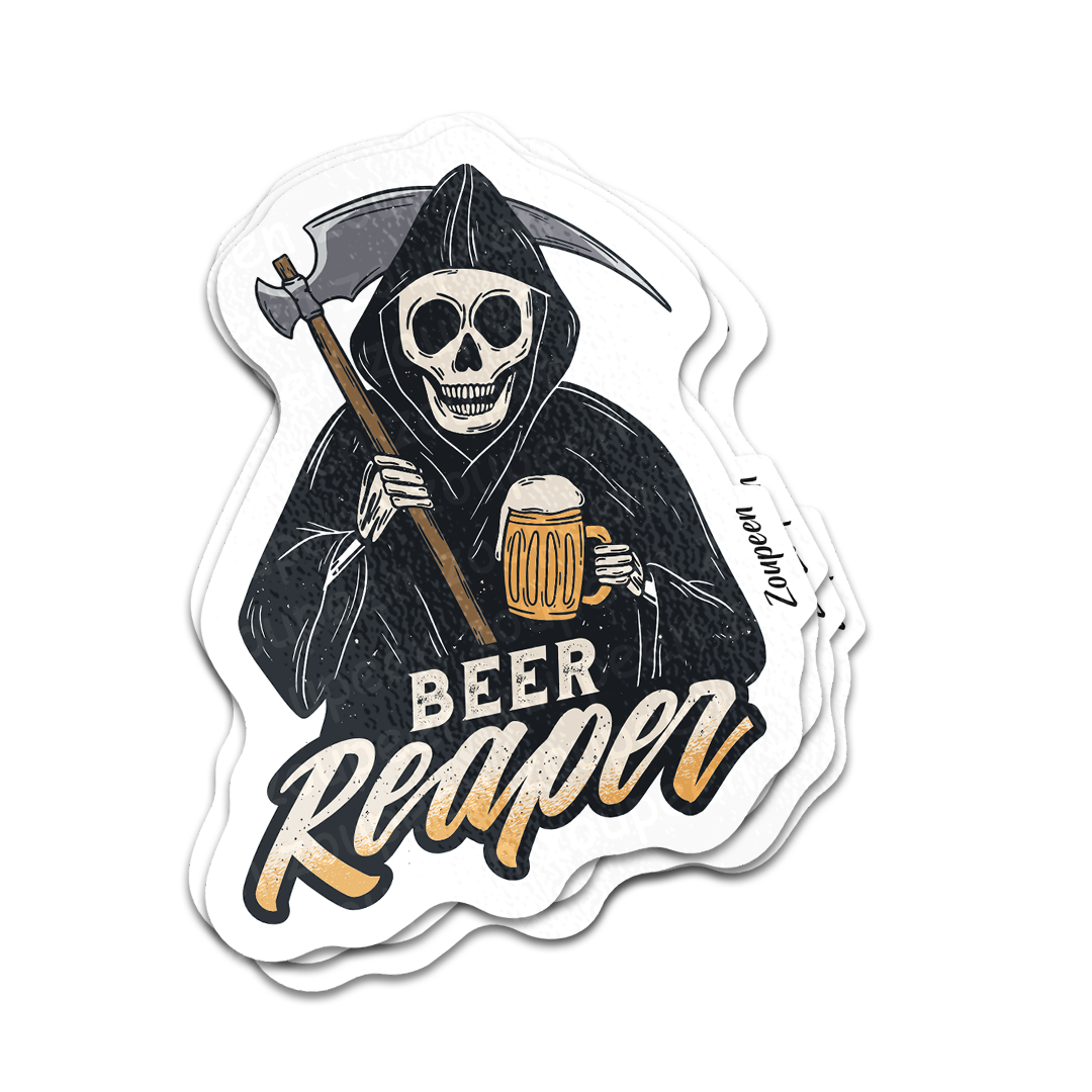 Beer Reaper Sticker