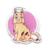 Glass Cat Sticker